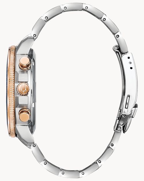 Bulova Marine Star Men s Rose Gold Blue Dial Watch Bulova